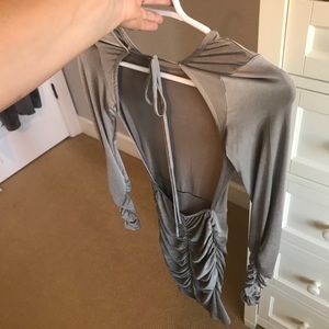 Lucy in the sky backless scrunch bodycon dress